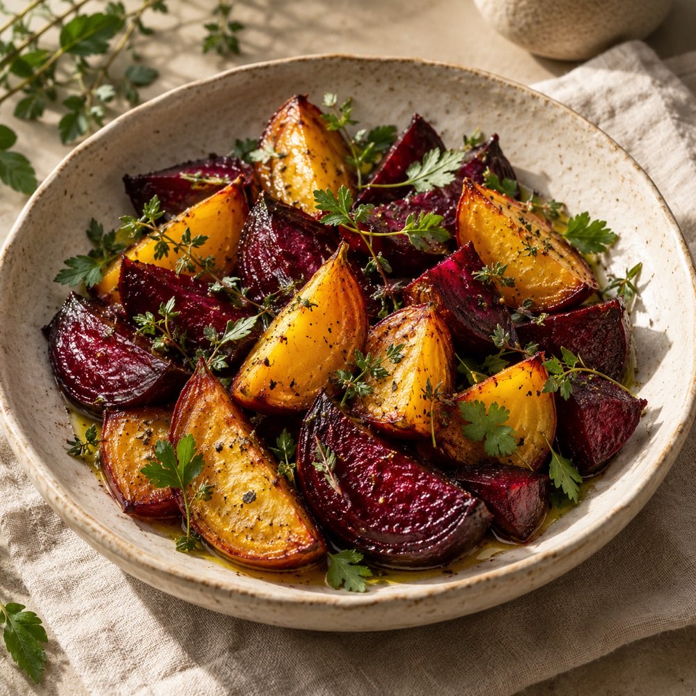 Representative roasted beets